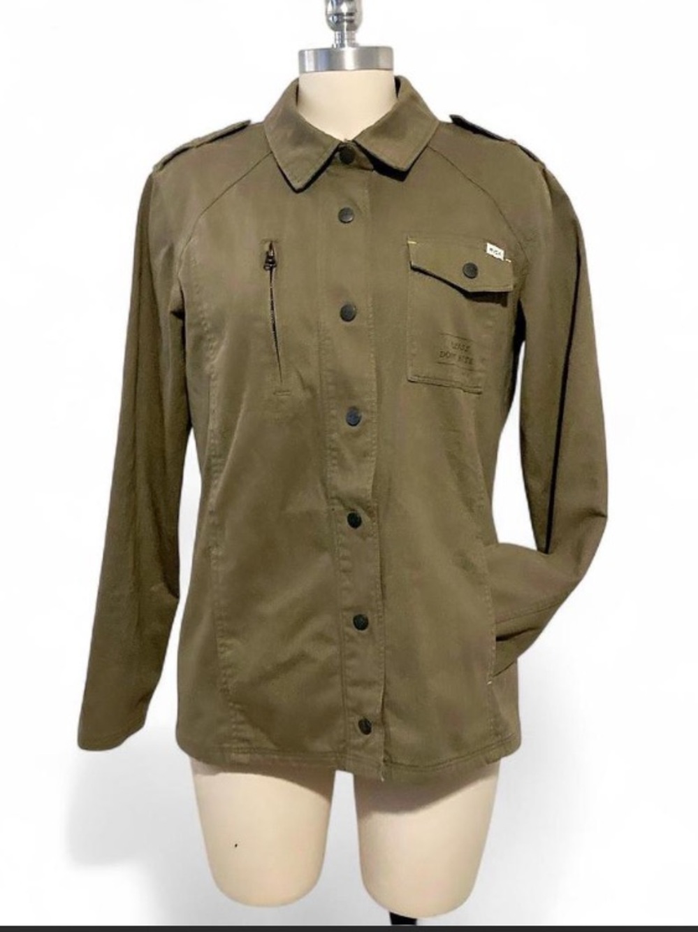RVCA Olive Green Utility Military Jacket